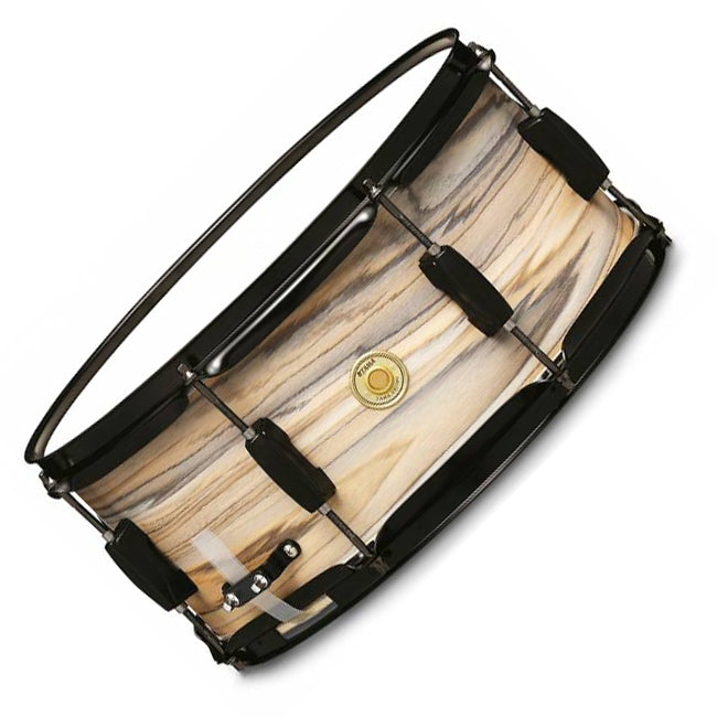 Tama WP148BK-NZW Woodworks Series 14″x8″ Snare Drums, Nat Zebrawood Wrap