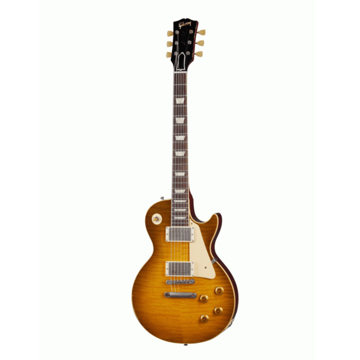 Gibson 1959 Les Paul Standard Reissue Heavy Aged  Electric Guitar, Golden Poppy Burst (LPR59HAGPBNH1)