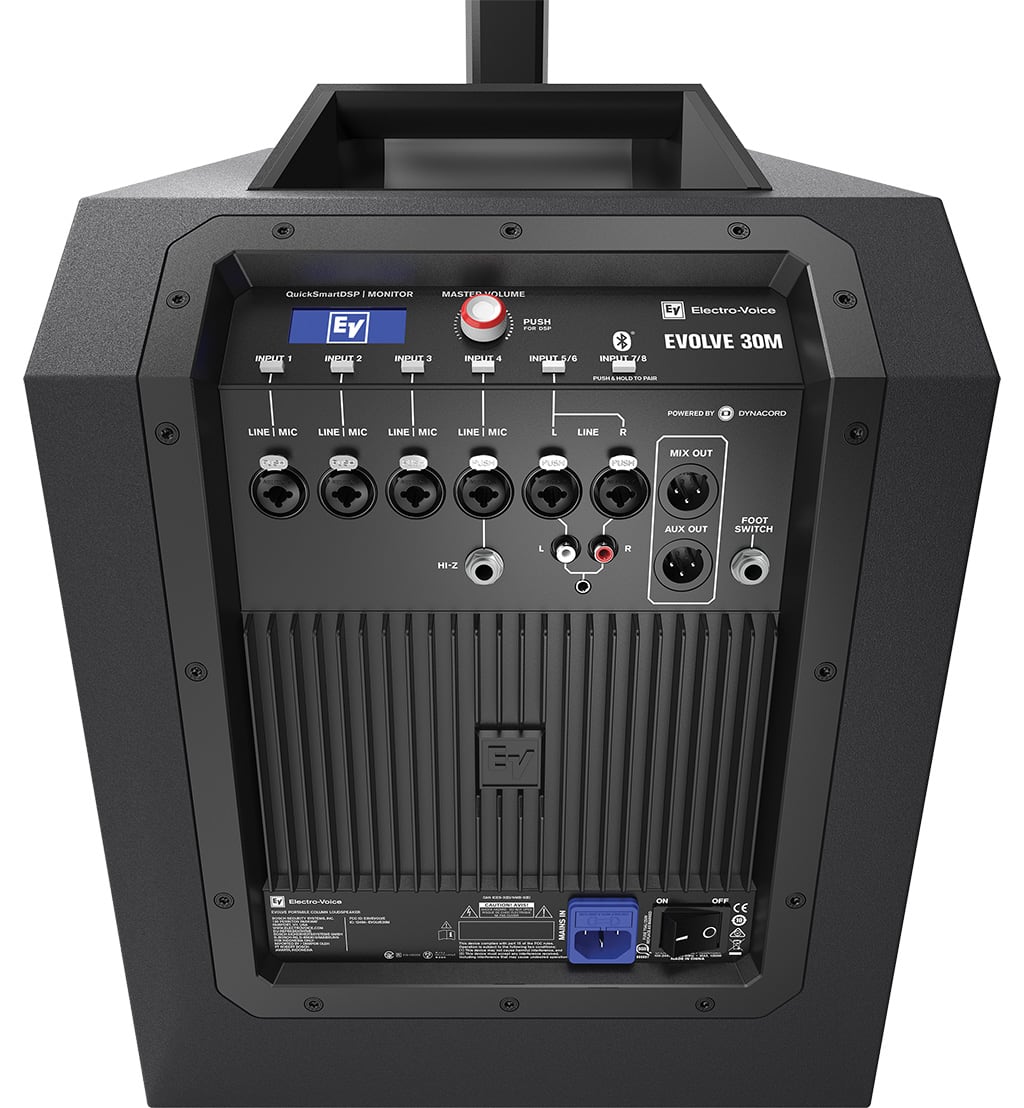 EV Electro-Voice Evolve 30M Powered Column Loudspeaker System - Black