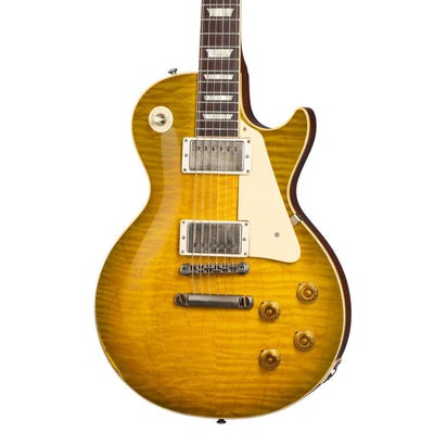Gibson 1959 Les Paul Standard Reissue Heavy Aged  Electric Guitar, Green Lemon Fade (LPR59HAGLFNH1)