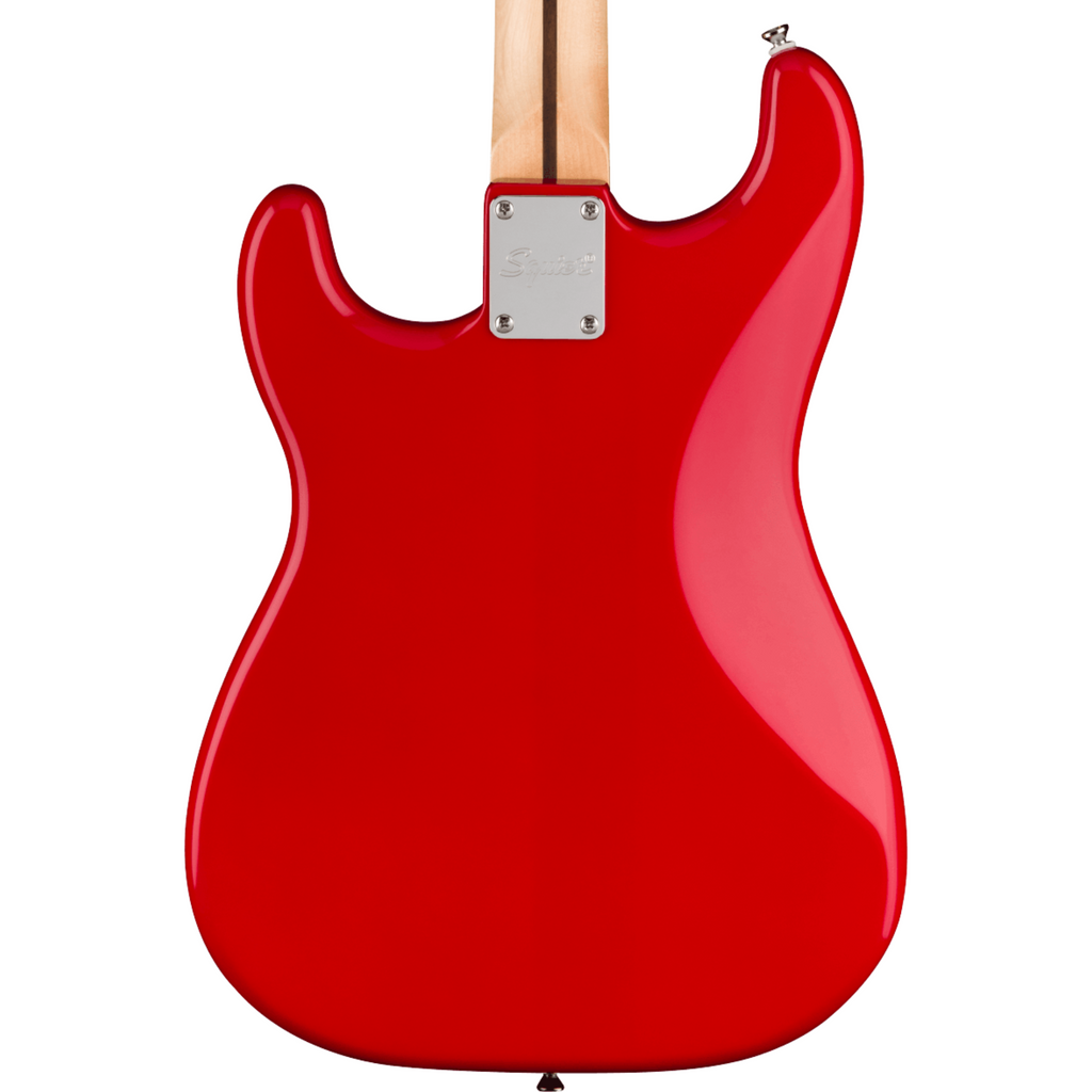 Squier Sonic Stratocaster HT Electric Guitar Bundle w/White Pickguard, Laurel FB, Torino Red