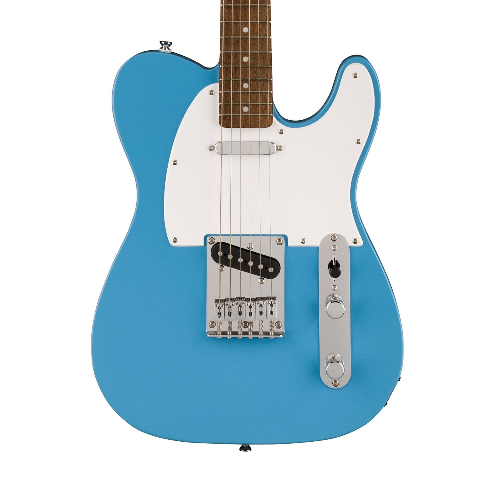 Squier Sonic Telecaster Electric Guitar Bundle w/White Pickguard, Laurel FB, California Blue
