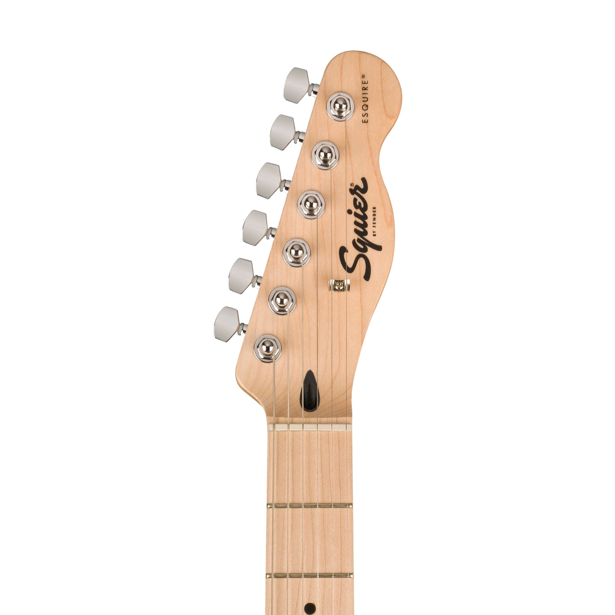 Squier Sonic Esquire H Electric Guitar Bundle w/Black Pickguard, Maple FB, Arctic White