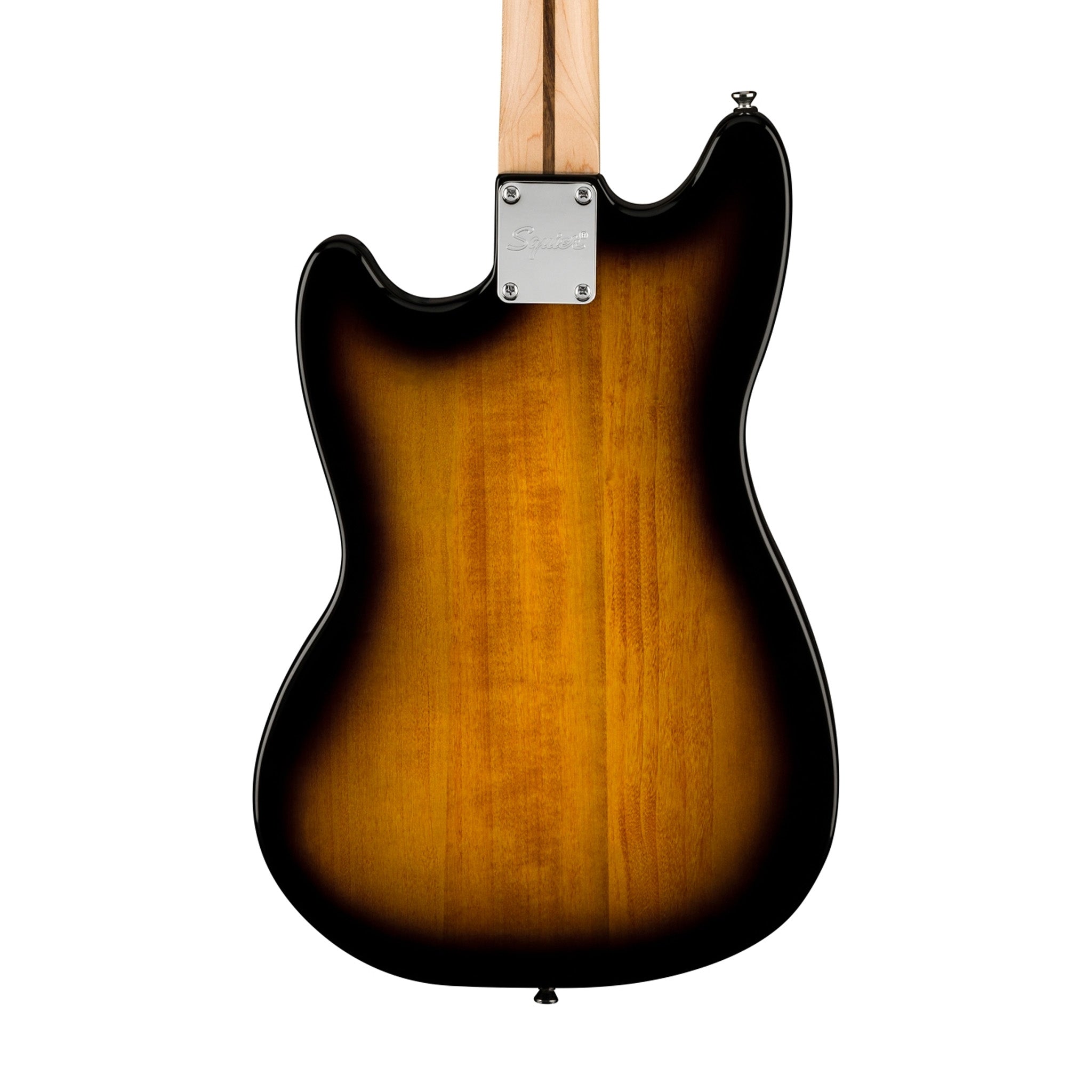 Squier Sonic Mustang Electric Guitar Bundle w/White Pickguard, Maple FB, 2-Color Sunburst