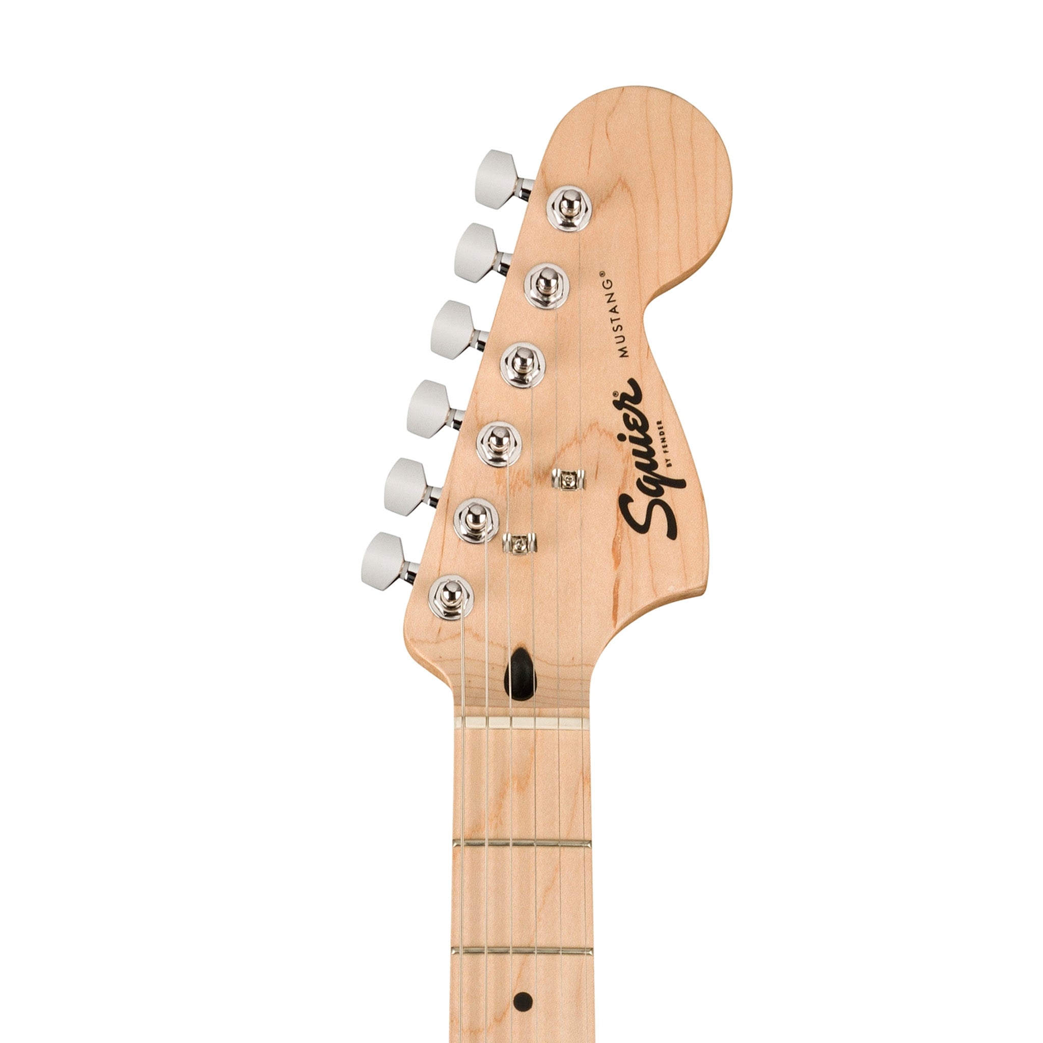 Squier Sonic Mustang Electric Guitar Bundle w/White Pickguard, Maple FB, Torino Red
