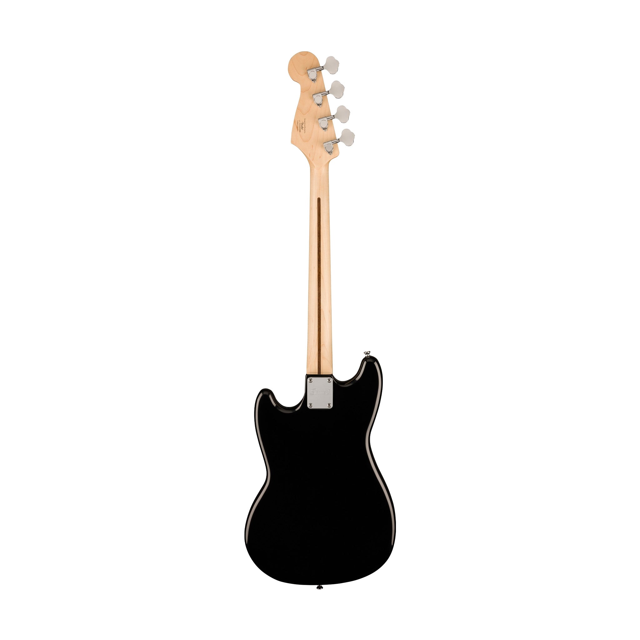 Squier Sonic Bronco Bass Guitar Bundle w/White Pickguard, Laurel FB, Black