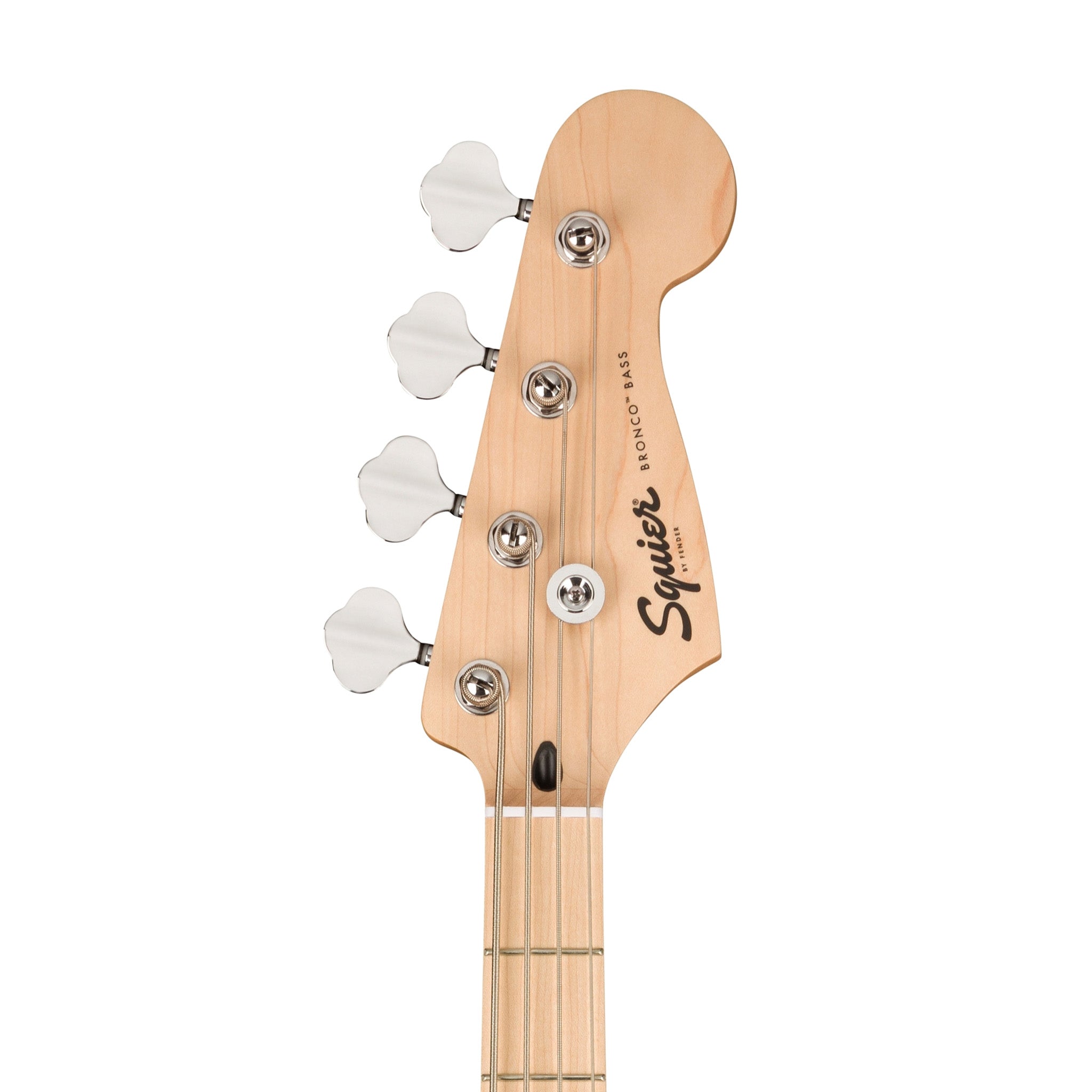 Squier Sonic Bronco Bass Guitar Bundle w/White Pickguard, Maple FB, Tahitian Coral