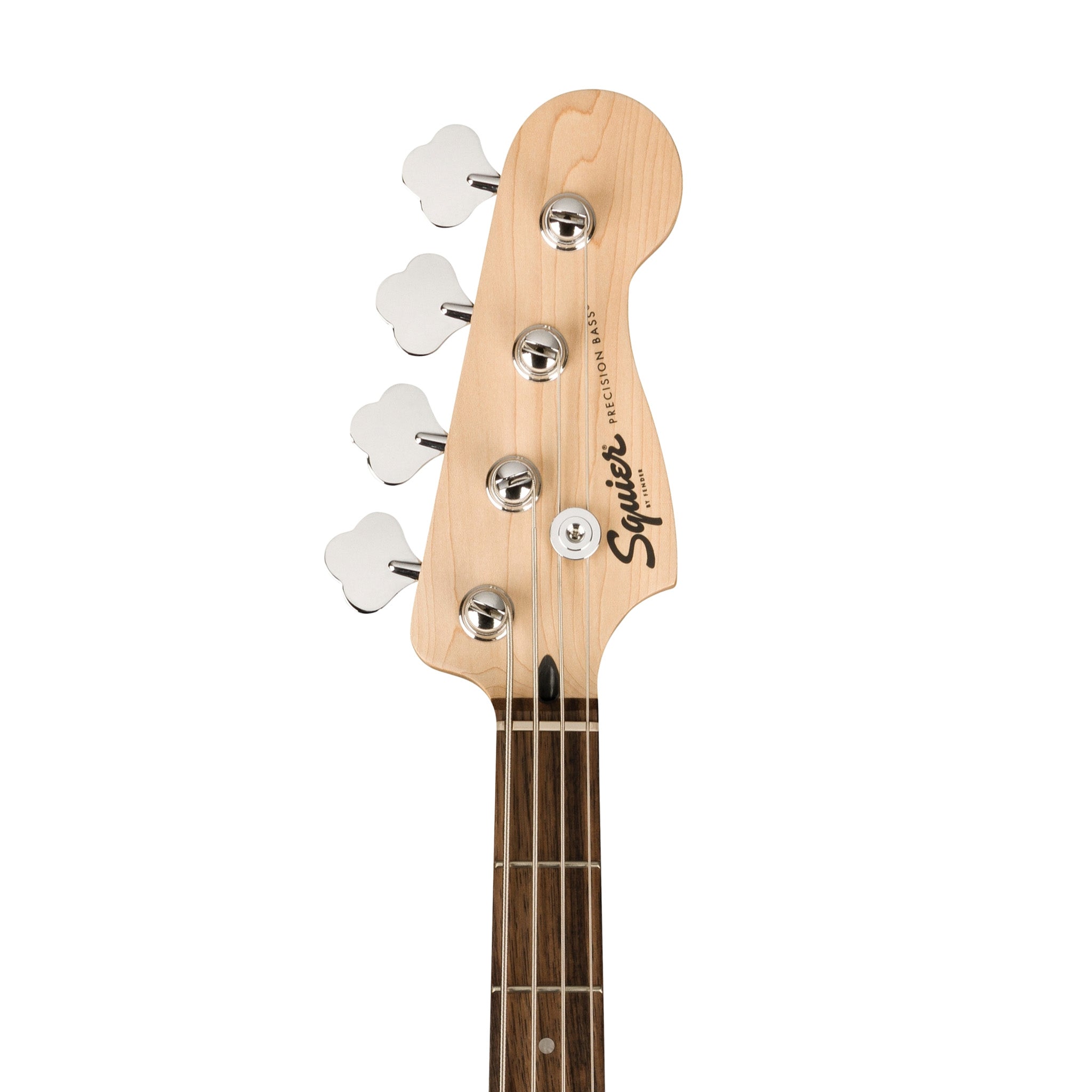 Squier Sonic Precision Bass Guitar Bundle w/White Pickguard, Laurel FB, Black