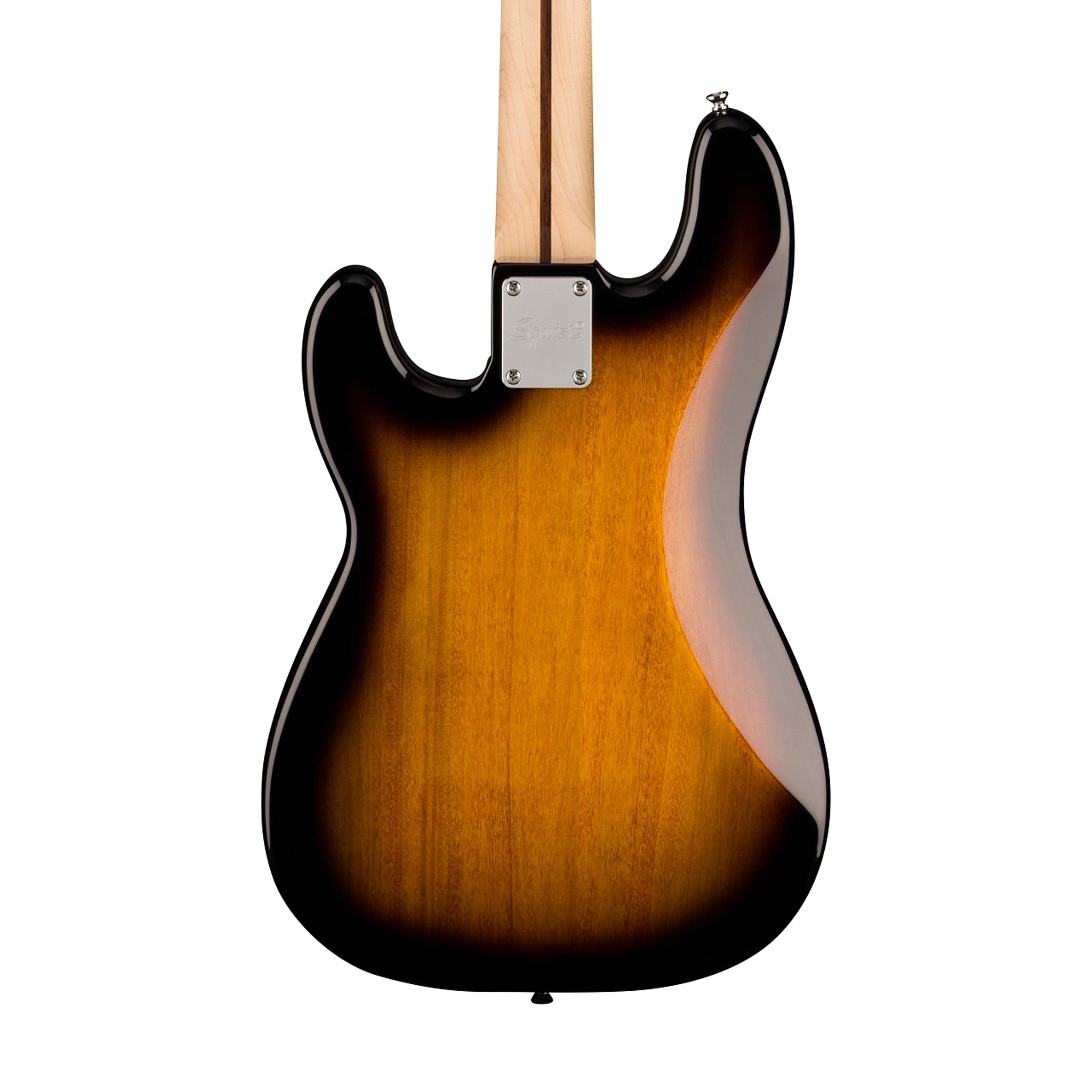 Squier Sonic Precision Bass Guitar Bundle w/White Pickguard, Maple FB, 2-Color Sunburst