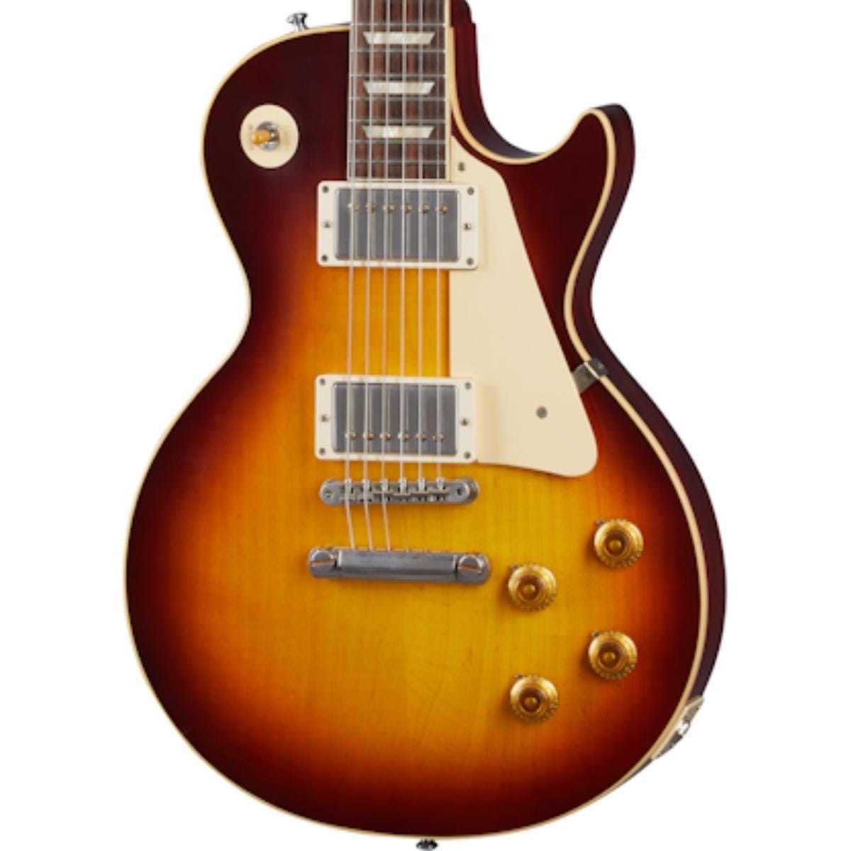Gibson 1958 Les Paul Standard Reissue Ultra Light Aged Electric Guitar,Bourbon Burst (LPR58ULBBNH1)