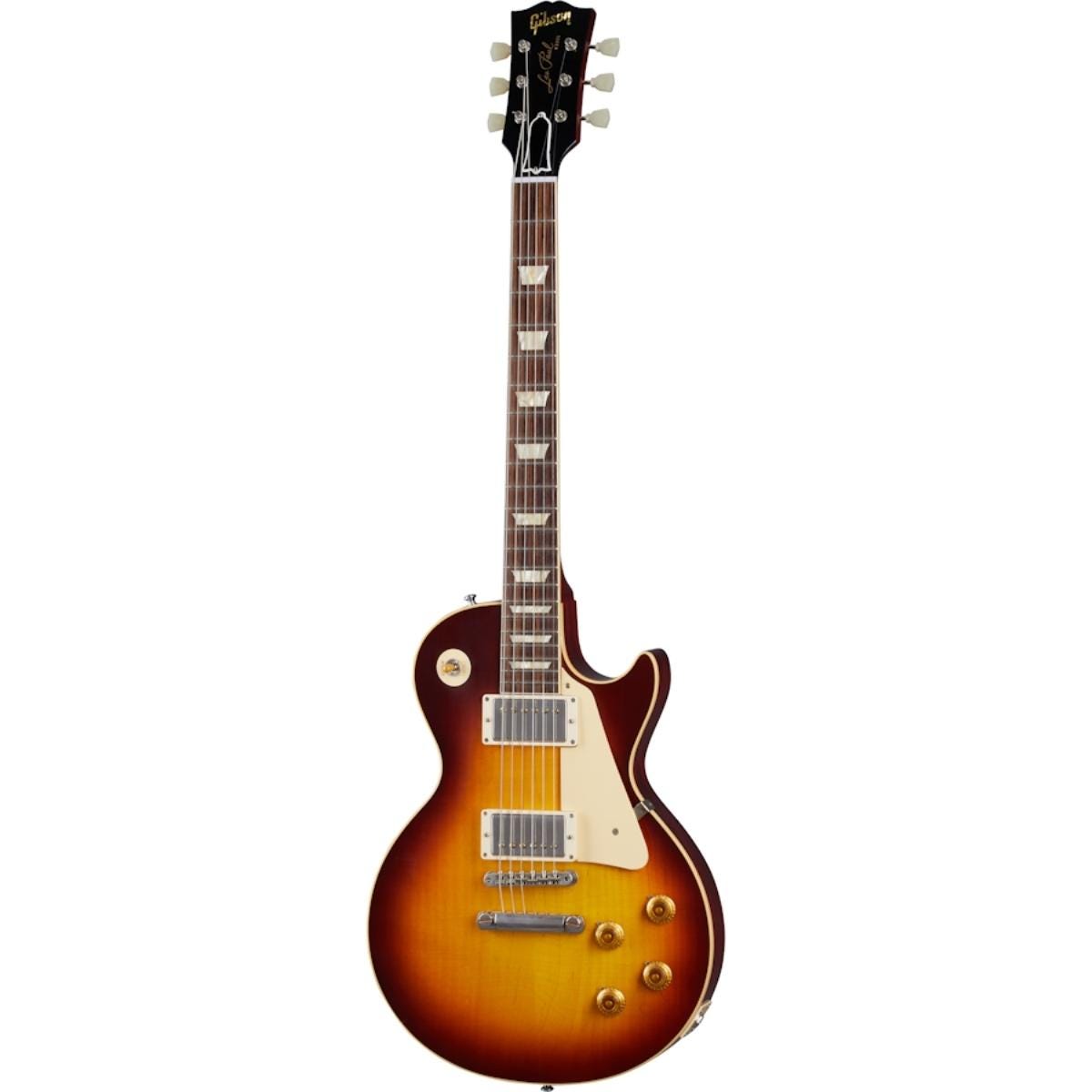 Gibson 1958 Les Paul Standard Reissue Ultra Light Aged Electric Guitar,Bourbon Burst (LPR58ULBBNH1)