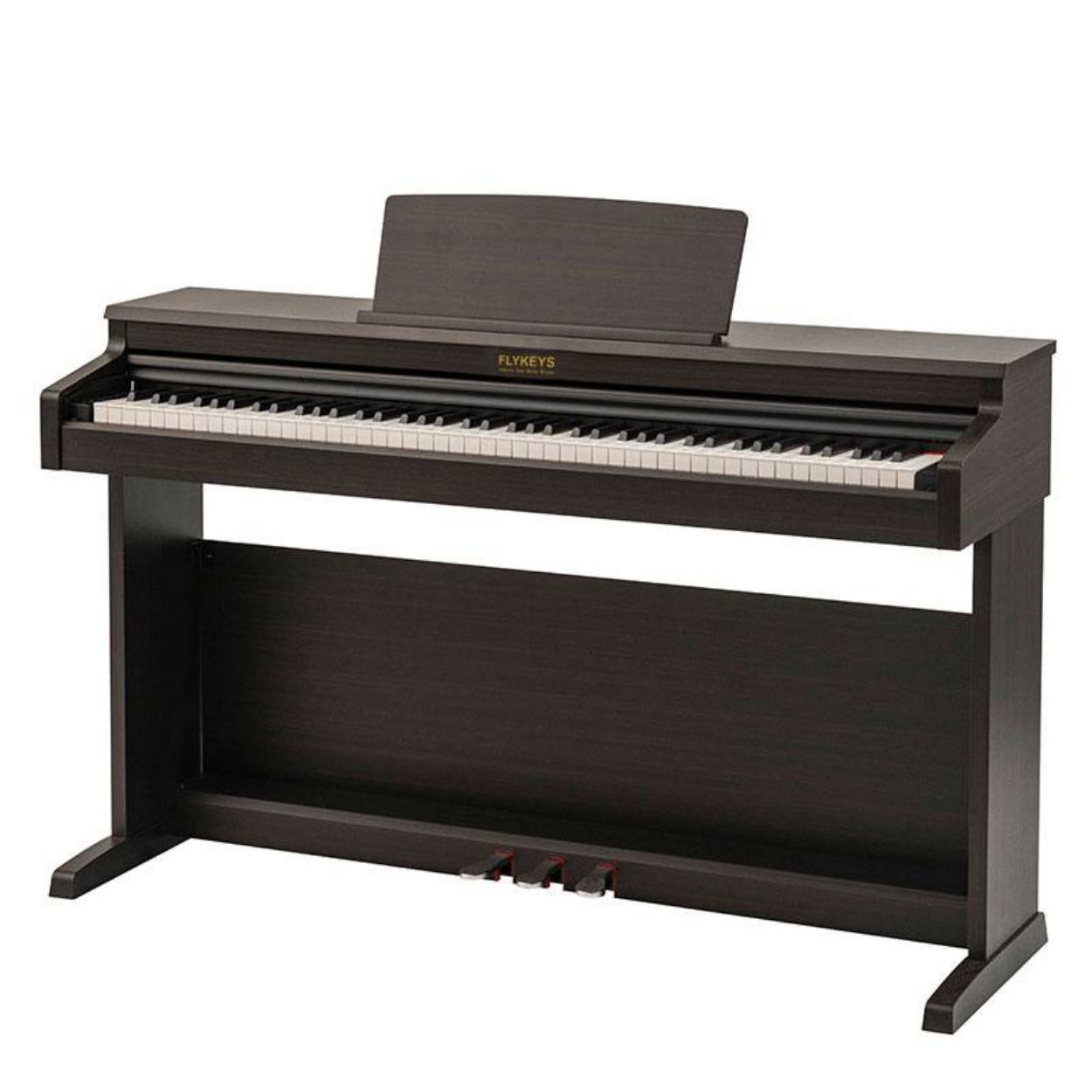 FLYKEYS LK03S-RW 88-KEY DIGITAL PIANO ROSEWOOD INCLUDES BENCH, USB CABLE, HEADPHONE, CLEANING CLOTH, KEY POLISH, FLYKEYS, DIGITAL PIANO, flykeys-digital-piano-fly-lk03s-rw, ZOSO MUSIC SDN BHD