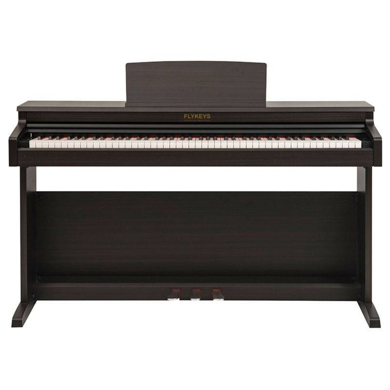 FLYKEYS LK03S-RW 88-KEY DIGITAL PIANO ROSEWOOD INCLUDES BENCH, USB CABLE, HEADPHONE, CLEANING CLOTH, KEY POLISH, FLYKEYS, DIGITAL PIANO, flykeys-digital-piano-fly-lk03s-rw, ZOSO MUSIC SDN BHD