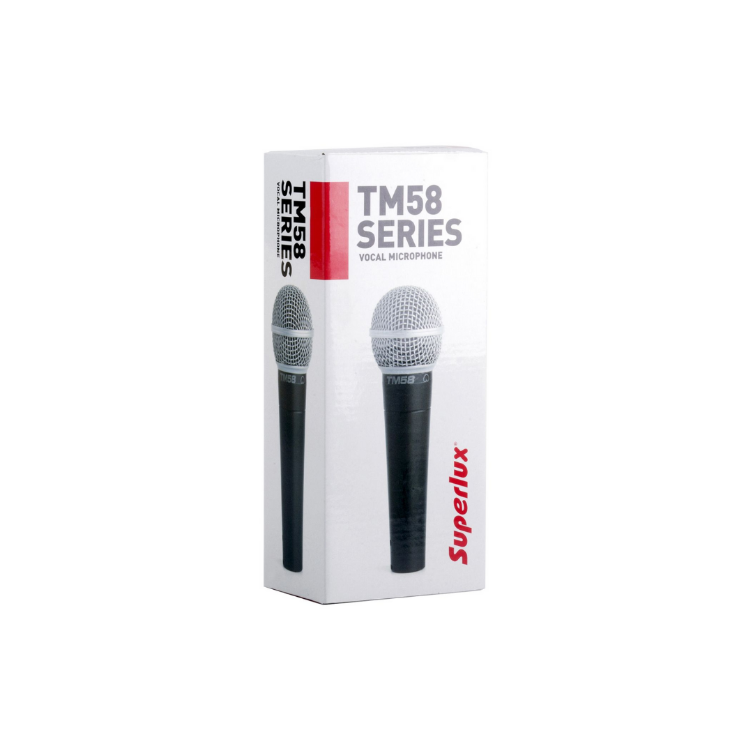 SUPERLUX TM58S DYNAMIC VOCAL MICROPHONE, SUPERLUX, DYNAMIC MICROPHONE, superlux-microphone-sup-tm58s, ZOSO MUSIC SDN BHD