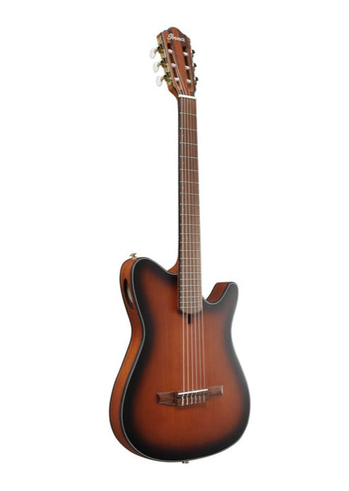 Ibanez FRH10N-BSF Classical Guitar, Brown Sunburst Flat
